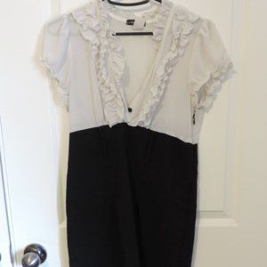 Black and white dress